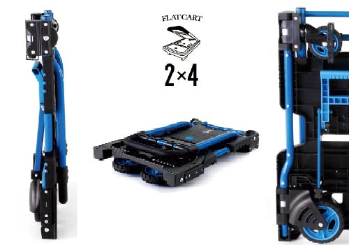 花岡車両 フラットカート2×4 (F-CART2×4) ブルー×ブラック 310