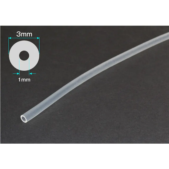 シリコーンチューブ 1mm×3mm カット 102-0430401【別送品】