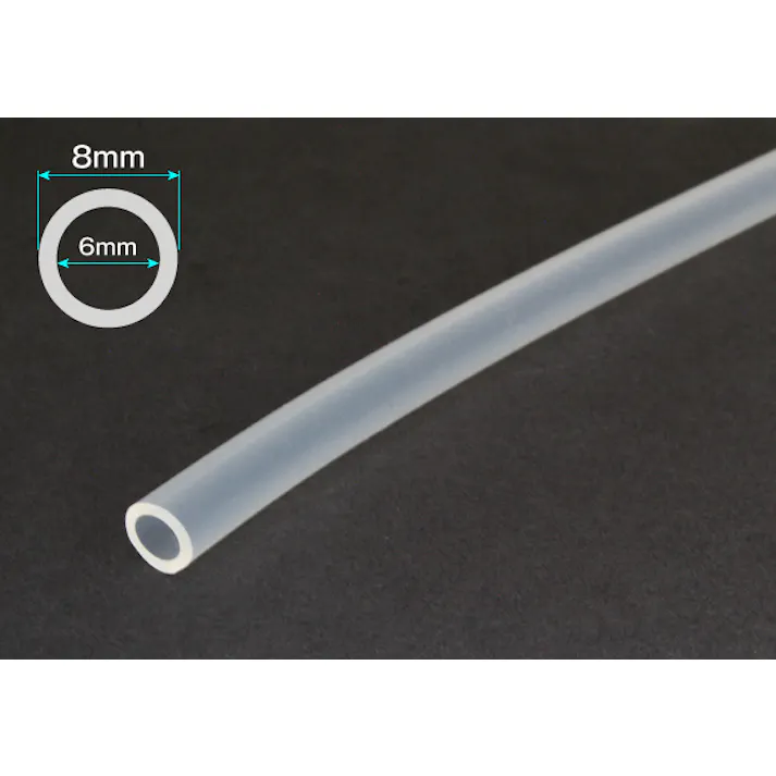 シリコーンチューブ 6mm×8mm カット 102-0433001【別送品】