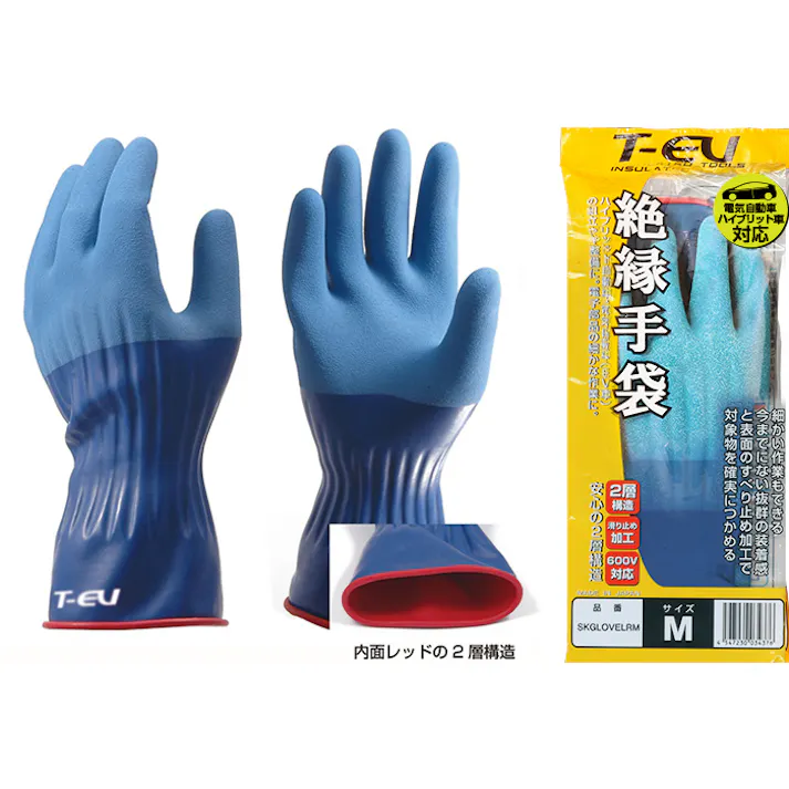 絶縁グローブ T-EV Mサイズ 104-96802【別送品】