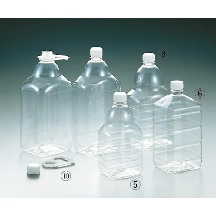 ペットボトル PET4Lリブ付 4000ml 110-14110【別送品】