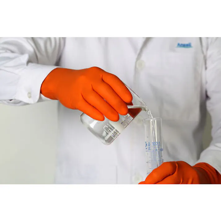 アンセル タッチエヌタフ 93-800 S アセトン耐性 薄手手袋 化学防護手袋 304-0024269【別送品】