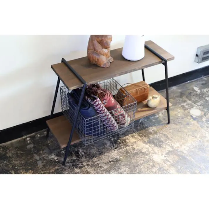 日東 アイアンレッグラック 2段 ダークブラウン(DB) ILR2-DB インテリア 家具 収納 おしゃれ 4580153762421【別送品】