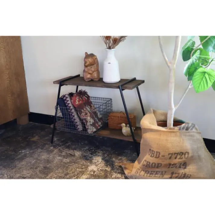 日東 アイアンレッグラック 2段 ダークブラウン(DB) ILR2-DB インテリア 家具 収納 おしゃれ 4580153762421【別送品】