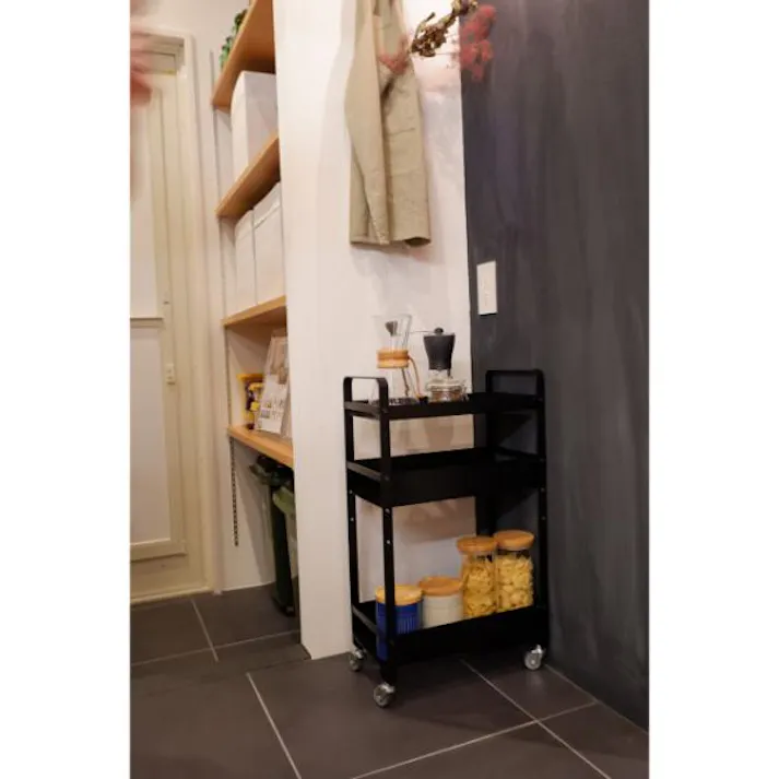 日東 ストレージワゴン ブラック(BK) SW-BK インテリア 家具 収納 おしゃれ 4580153762643【別送品】