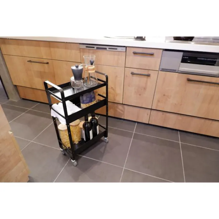 日東 ストレージワゴン ブラック(BK) SW-BK インテリア 家具 収納 おしゃれ 4580153762643【別送品】