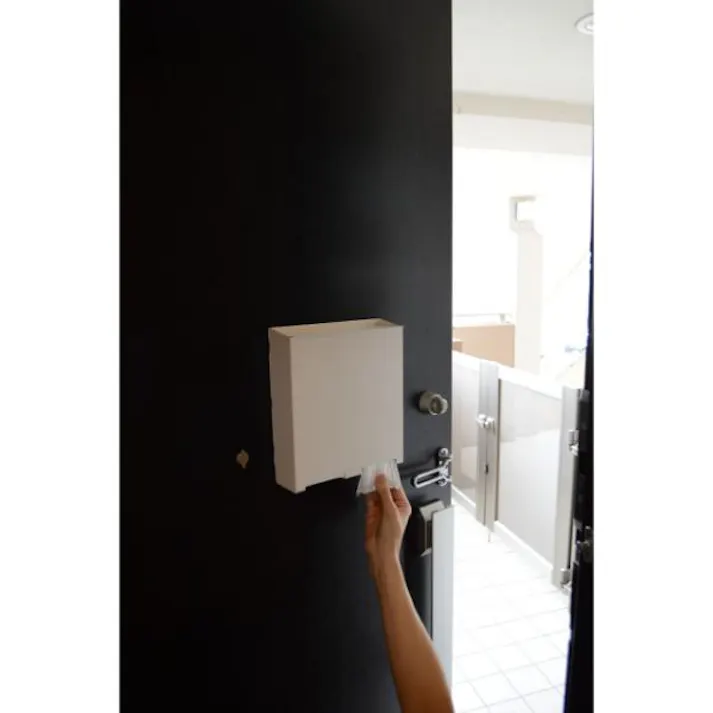 日東 マグネット式ダブルマスクストッカー ホワイト(WH) DMS-WH インテリア 家具 収納 おしゃれ 4580153763282【別送品】