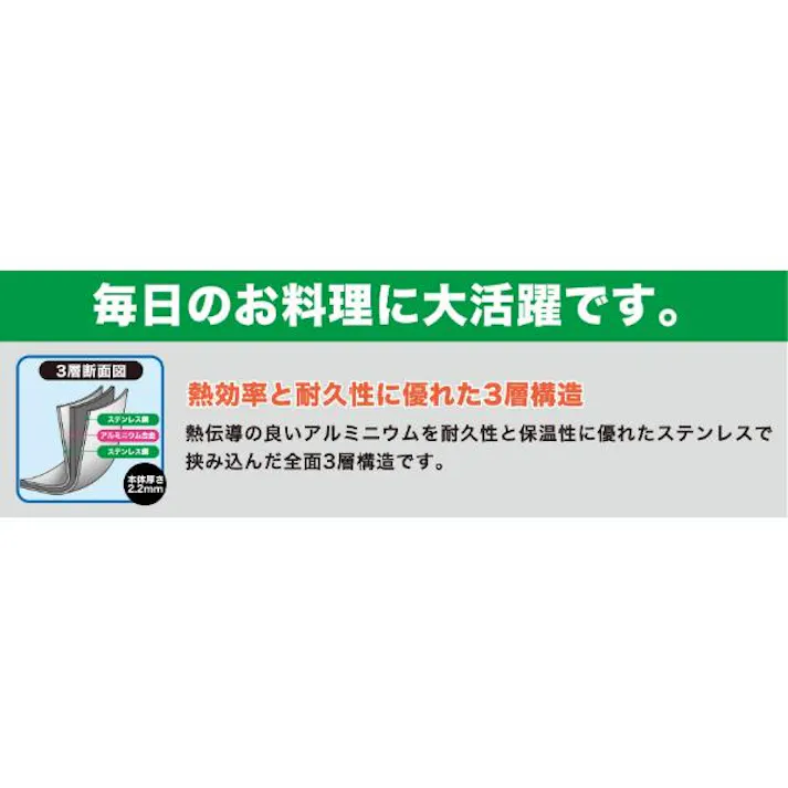 ウルシヤマ金属 エテルナ 蒸し器 23cm ETR-23SM キッチン 台所 調理 フライパン 鍋 4971142105495【別送品】