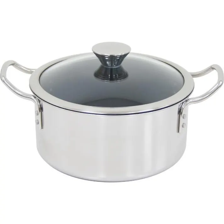 ウルシヤマ金属 IH-デュオ 両手鍋 20cm IH・ガス火対応 DUO-20W キッチン 台所 調理 フライパン 鍋 4971142105679【別送品】