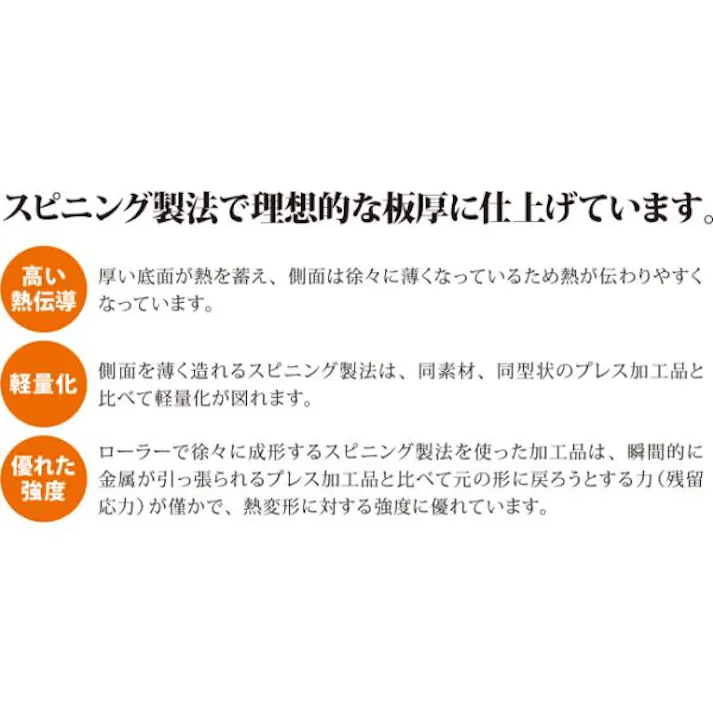 ウルシヤマ金属 越乃ゆきひら 16cm IH・ガス火対応 KSN-16Y キッチン 台所 調理 フライパン 鍋 4971142121150【別送品】