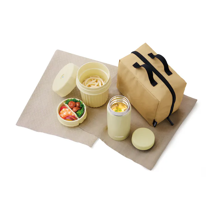 サーモス ヌードルコンテナー ベージュ ランチ 電子レンジ対応 JEC-1000 BE THERMOS キッチン 調理 台所 4562344392006【別送品】