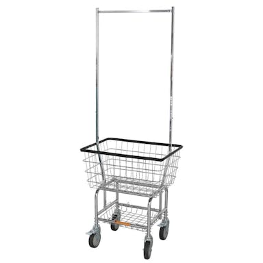 DULTON ダルトン ランドリー カート ウィズ ポール ラック クローム LAUNDRY CART WITH POLE RACK CHROME 4997337065788【別送品】