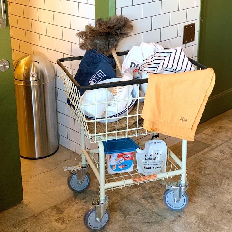 DULTON ダルトン ランドリー カート アイボリー LAUNDRY CART