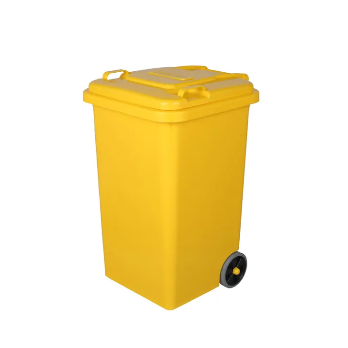 DULTON ダルトン プラスチック トラッシュカン 65リットル イエロー PLASTIC TRASH CAN 65L YELLOW 4997337119832【別送品】