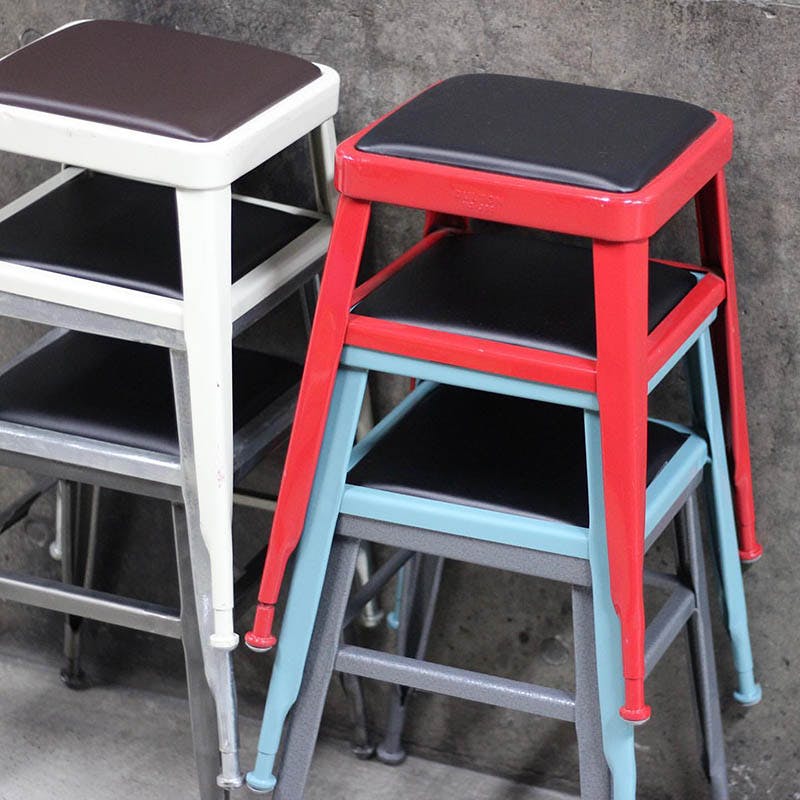 福岡県直引取り限定】DULTON ダルトン ビートスツール 4脚 アイボリー