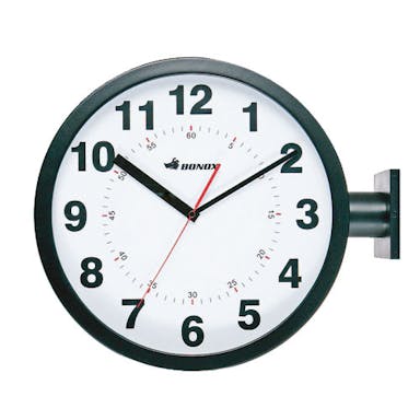 DULTON ダルトン ダブルフェイス ウォールクロック ブラック DOUBLE FACES WALL CLOCK BK [PX] 4997337242981【別送品】