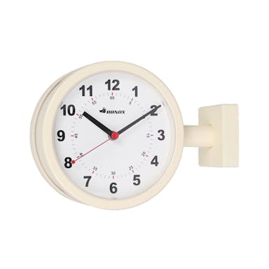 DULTON ダルトン ダブルフェイスクロック アイボリー DOUBLE FACE CLOCK 170D IVORY [PX] 4997337665919【別送品】