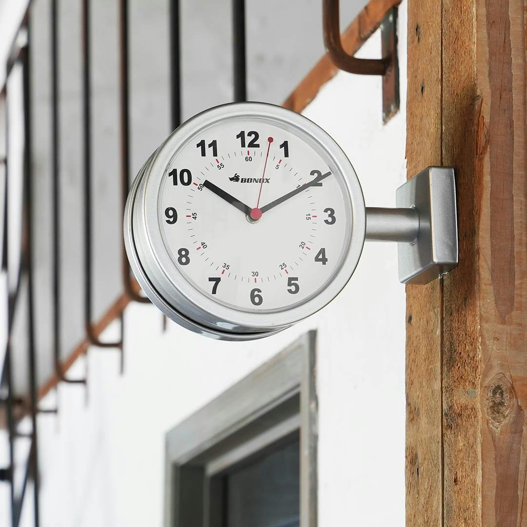 DULTON ダルトン ダブルフェイスクロック シルバー DOUBLE FACE CLOCK