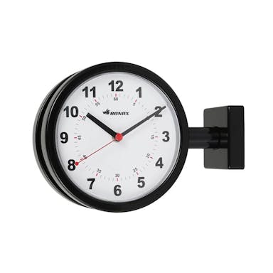 DULTON ダルトン ダブルフェイスクロック ブラック DOUBLE FACE CLOCK 170D BLACK [PX] 4997337665995【別送品】