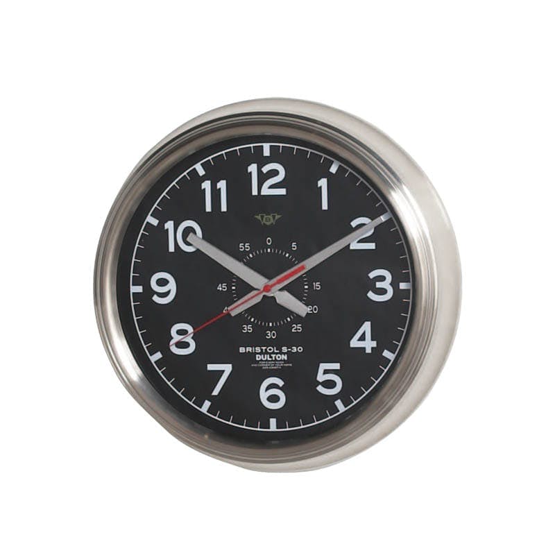 DULTON ダルトン ウォールクロック ブリストル S-30 ブラック WALL CLOCK ''BRISTOL S-30'' BD 499733779257 掛け時計(非電波式) DULTON ダルトン ウォールクロック ブリストル S-30 ブラック WALL CLOCK ''BRISTOL S-30'' BD 499733779257 掛け時計(非電波式)