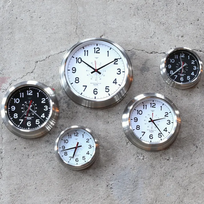 DULTON ダルトン ウォールクロック ブリストル S-30 ブラック WALL CLOCK ''BRISTOL S-30'' BD 4997337792578【別送品】