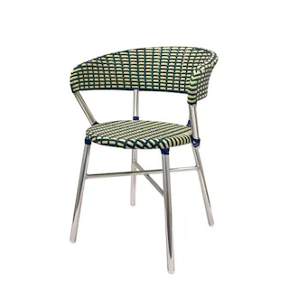 ダルトン DULTON アルミニウム ラウンディッシュ チェアー グリーン/ブルーALUMINUM ROUNDISH CHAIR GREEN/BLUE F19-0001GN/BL 4997337006279【別送品】