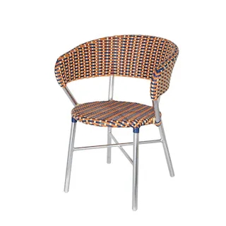 ダルトン DULTON アルミニウム ラウンディッシュ チェアー ブルー/イエローALUMINUM ROUNDISH CHAIR BLUE/YELLOW F19-0001BL/YL 4997337006286【別送品】