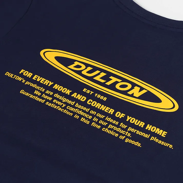 ダルトン DULTON ロング Tシャツ オーバル ロゴ SDULTON T-SHIRT OVAL LOGO S NAVY T22-0475S/NB 4997337084116【別送品】