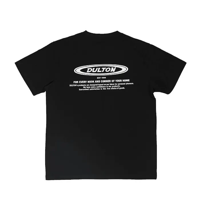 ダルトン DULTON ロング Tシャツ オーバル ロゴ LDULTON T-SHIRT OVAL LOGO L BLACK T22-0476L/BK 4997337084192【別送品】