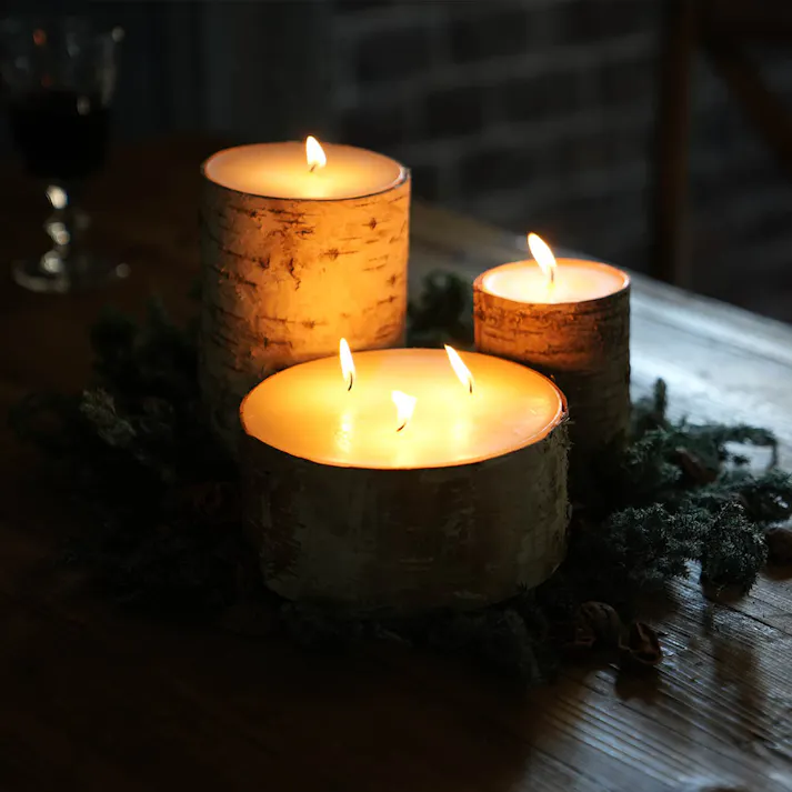 ダルトン DULTONバーチ ウッド ログ キャンドル SBIRCH WOOD LOG CANDLE S XR23-0579S 4997337087766【別送品】
