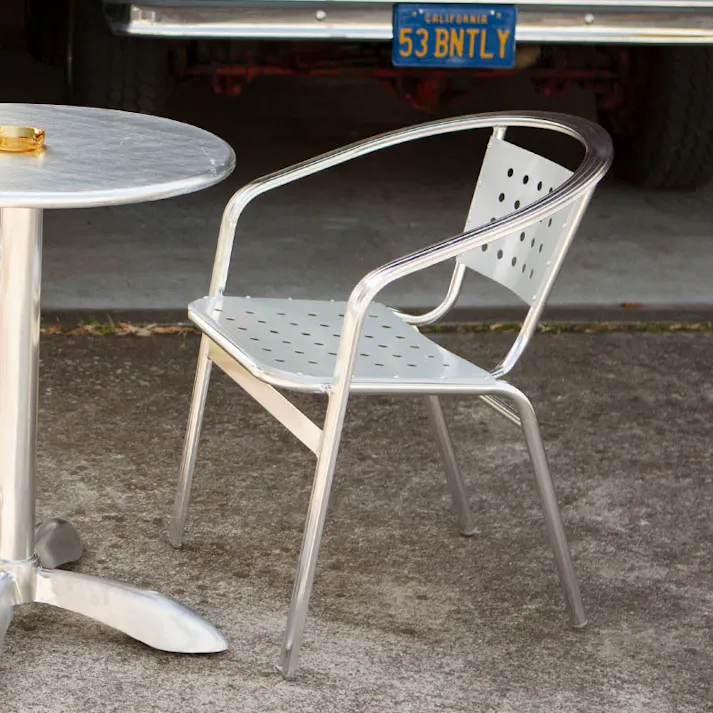 ダルトン DULTON アルミニウム カフェチェアーALUMINUM CAFE CHAIR H845-1022 4997337102285【別送品】