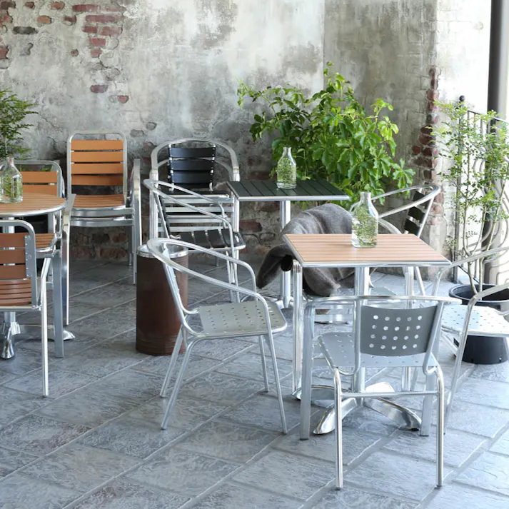 ダルトン DULTON アルミニウム カフェチェアーALUMINUM CAFE CHAIR H845-1022 4997337102285【別送品】