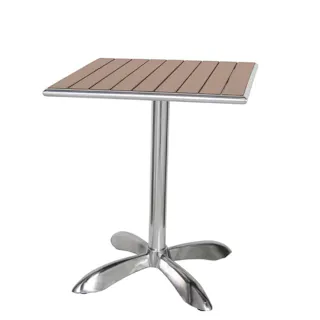 ダルトン DULTON アルミニウム カフェテーブル スクエア ライトブラウンALUMINUM CAFE TABLE SQUARE LIGHT BROWN H845-1024LBR 4997337802475【別送品】