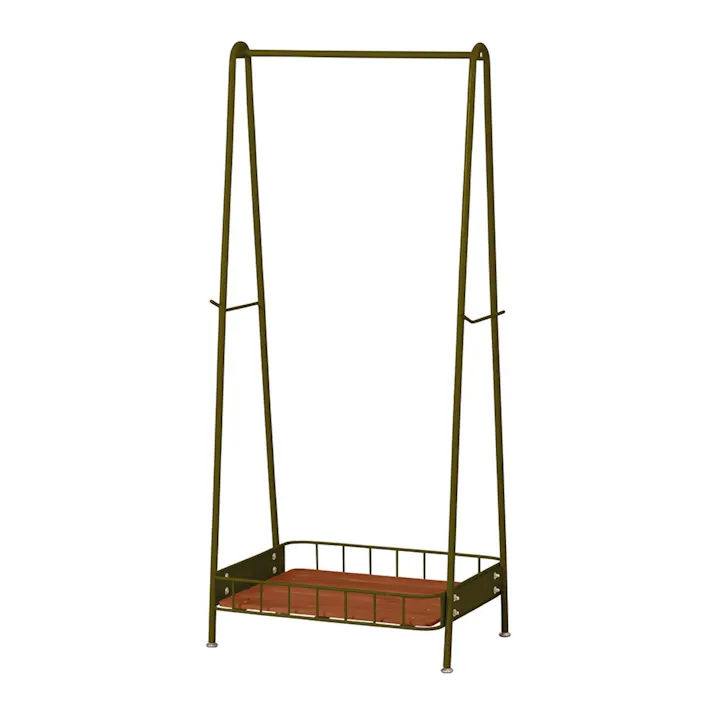 KOEKI 弘益 Mash MASH ビーワイケージ ハンガー オイルステイン仕様 組立品 ハンガーラック 棚付き 一人暮らし 組立簡単 洋服収納 BCH600OSKA【別送品】