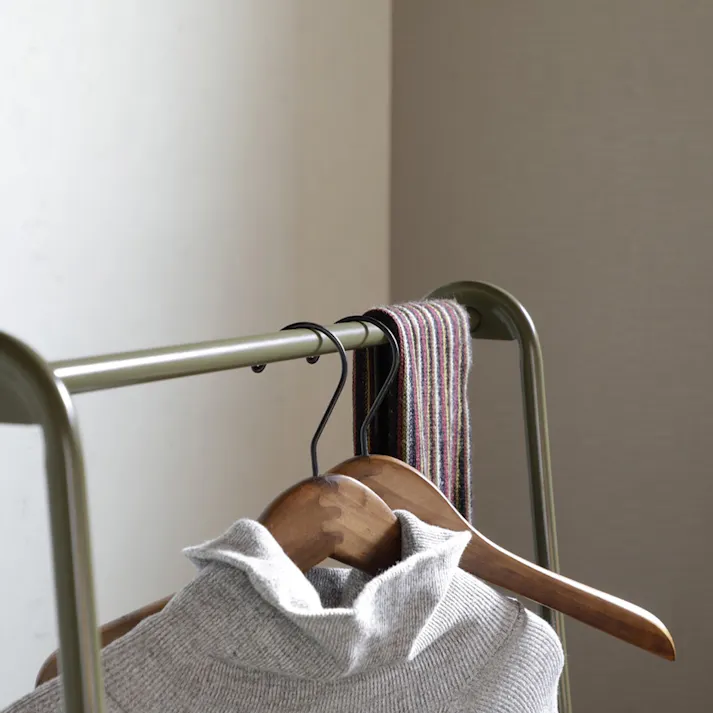 KOEKI 弘益 Mash MASH ビーワイケージ ハンガー オイルステイン仕様 組立品 ハンガーラック 棚付き 一人暮らし 組立簡単 洋服収納 BCH600OSKA【別送品】