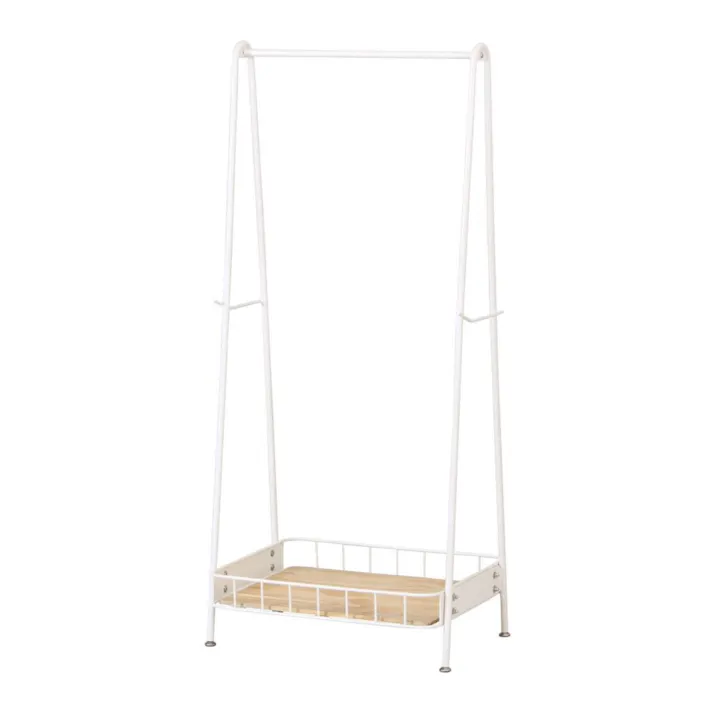 KOEKI 弘益 Mash MASH ビーワイケージ ハンガー 組立品 ハンガーラック 棚付き 一人暮らし 組立簡単 洋服収納 BCH600WH【別送品】