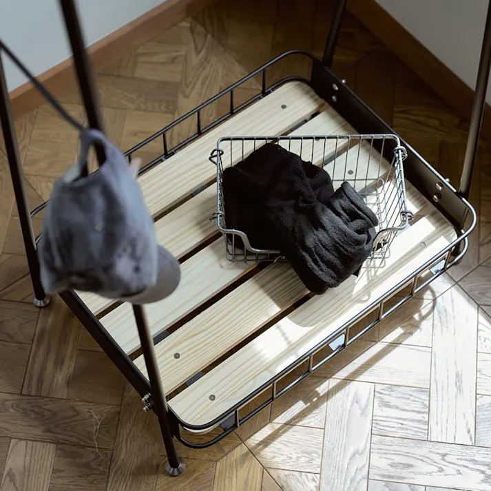 KOEKI 弘益 Mash MASH ビーワイケージ ハンガー 組立品 ハンガーラック 棚付き 一人暮らし 組立簡単 洋服収納 BCH600WH【別送品】