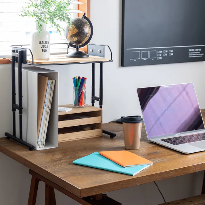 KOEKI 弘益 Mash MASH ビーワイケージ マルチラック 組立品 ラック 高さ調整可能 キッチン収納 スチール製 省スペース 組立簡単 おしゃれ BCKR430BK【別送品】