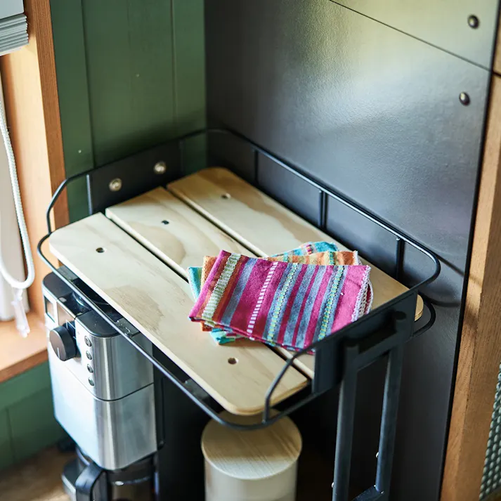 KOEKI 弘益 Mash MASH ビーワイケージ マルチラック 組立品 ラック 高さ調整可能 キッチン収納 スチール製 省スペース 組立簡単 おしゃれ BCKR430BK【別送品】