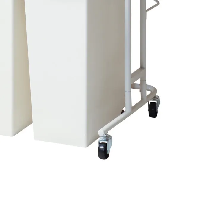 KOEKI 弘益 Mash MASH ビーワイケージ キッチンラック 組立品 キャスター付き 多段収納 スチール製 省スペース キッチン収納 ゴミ箱 BCKR620BK【別送品】