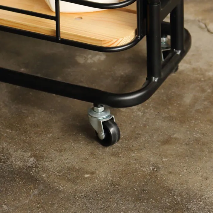 KOEKI 弘益 Mash MASH ビーワイケージ スリムワゴン 組立品 キャスター付き 多段収納 耐久性 スチール製 省スペース 組立簡単 隙間収納 キッチン収納 BCW200WH【別送品】