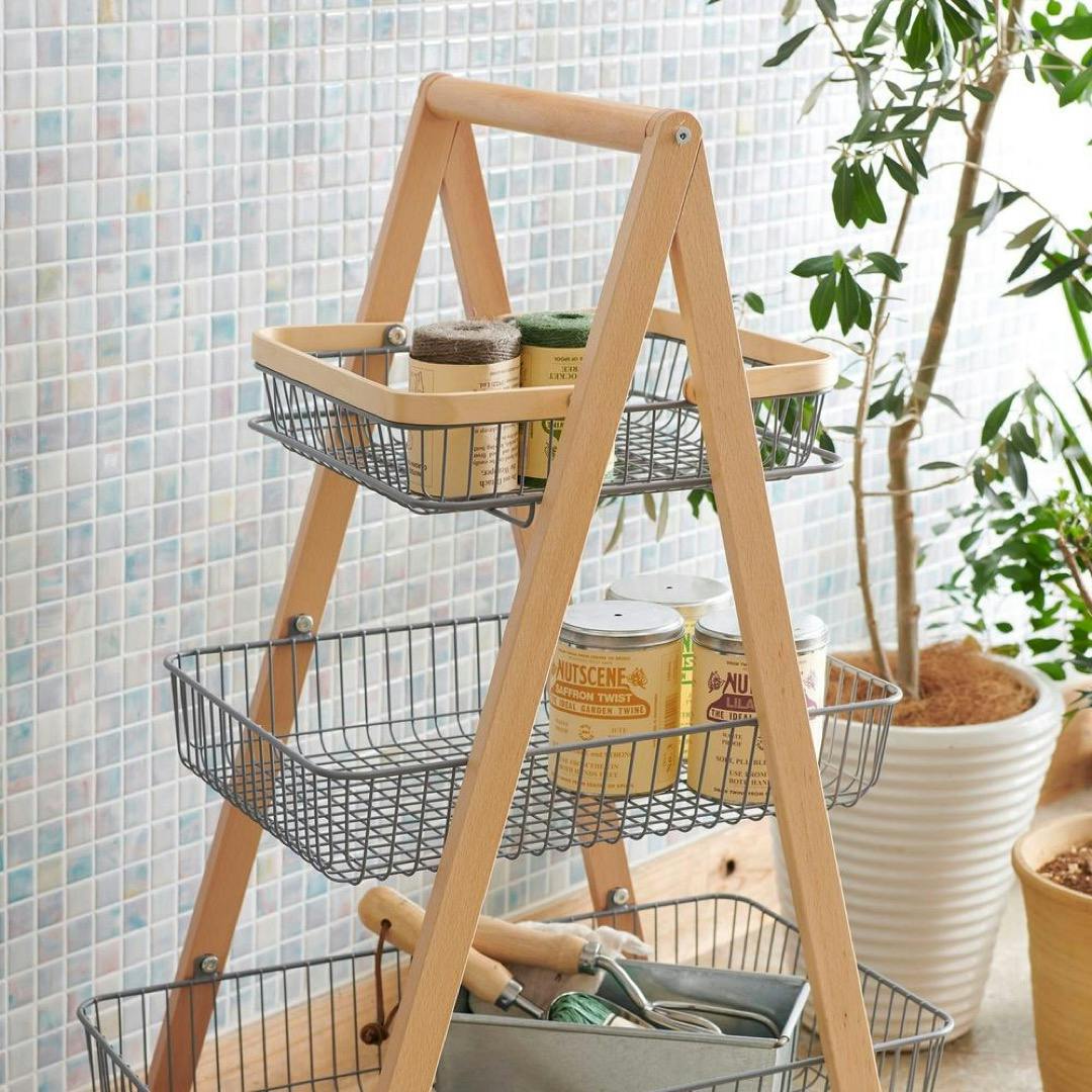 キャリーバスケット　ワゴン KOEKI 弘益 Mash MASH リヴ キャリーバスケットワゴンM 組立品