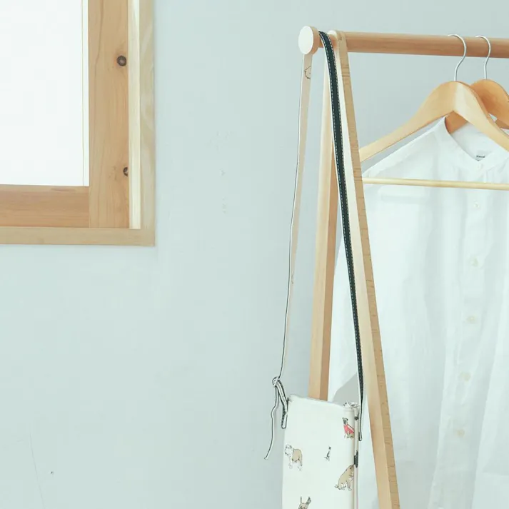 KOEKI 弘益 Mash MASH リヴ キャリーバスケットハンガーR 組立品 キャスター付き ハンガーラック 洋服収納 棚付き 省スペース ナチュラル 北欧風 おしゃれ LIVCR3WH【別送品】