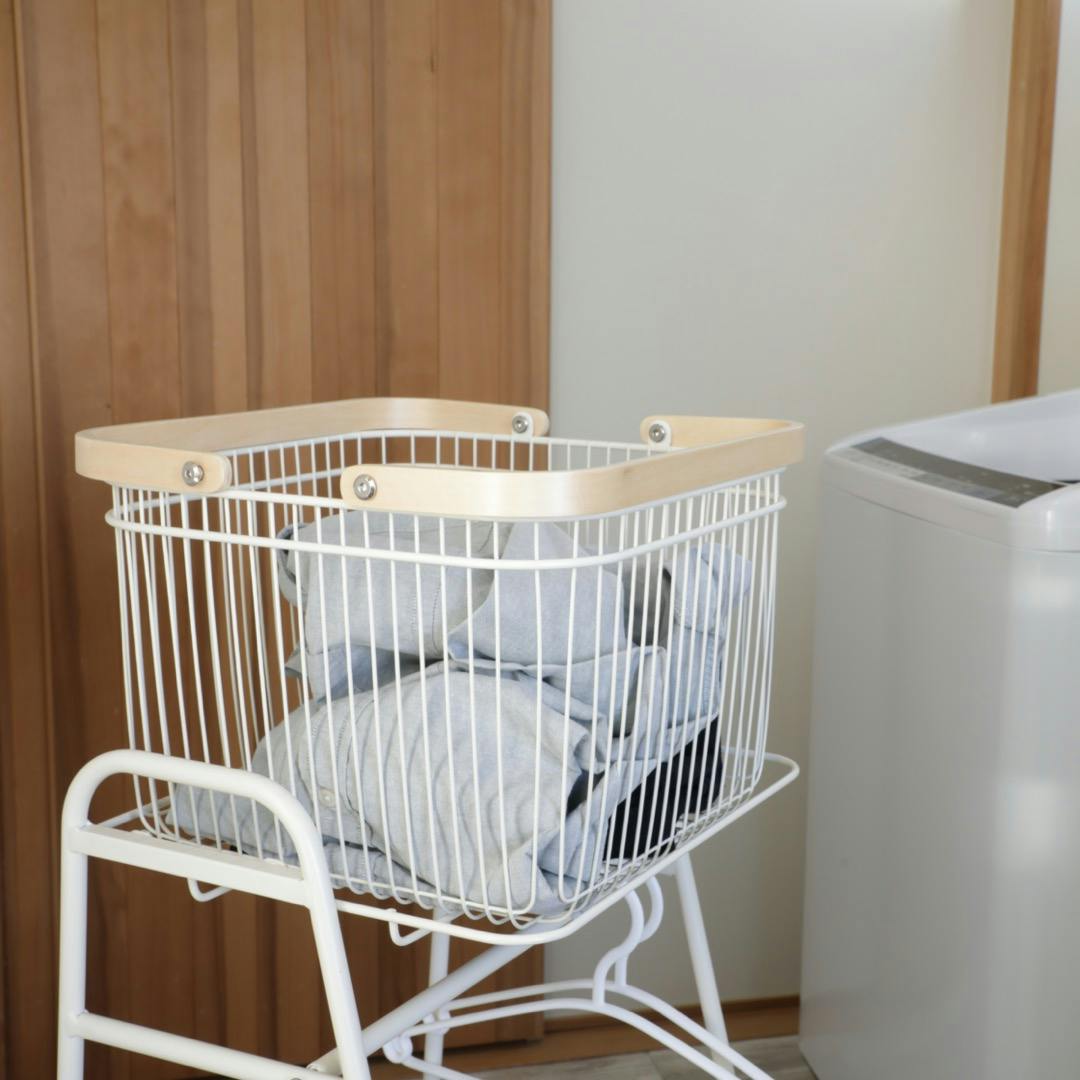 【4月30日まで出品】リヴ　キャリーバスケットワゴンM KOEKI 弘益 Mash MASH リヴ キャリーバスケットワゴンS 組立品