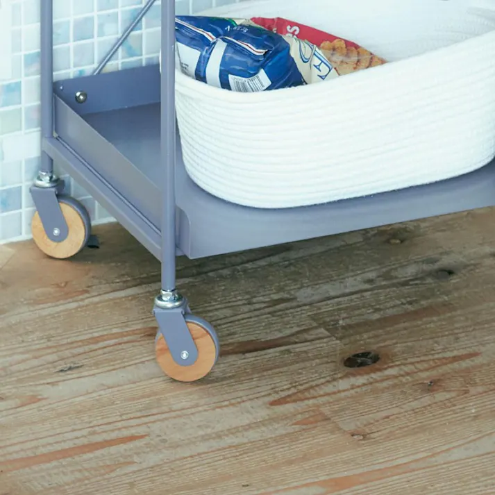 KOEKI 弘益 Mash MASH リヴ スチールワゴン 組立品 キャスター付き 多段収納 キッチン収納 スチール製 省スペース 洗面所 北欧風 おしゃれ LIVSW3WH【別送品】