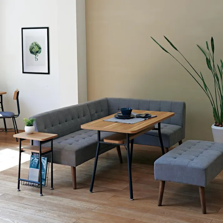 KOEKI 弘益 Mash MASH ミルド 2Pソファ 簡易組立 ソファー 2人掛け 布張り ダイニング ナチュラル おしゃれ カフェ風 一人暮らし MLDLS001MDBL【別送品】