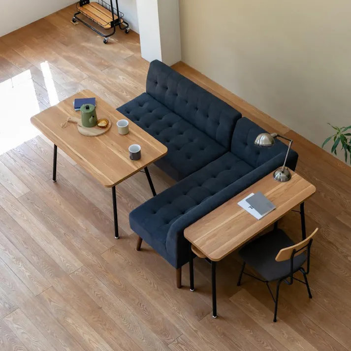 KOEKI 弘益 Mash MASH ミルド 2Pソファ 簡易組立 ソファー 2人掛け 布張り ダイニング ナチュラル おしゃれ カフェ風 一人暮らし MLDLS001MDBL【別送品】