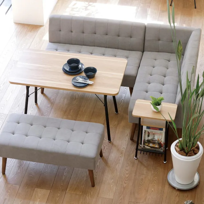 KOEKI 弘益 Mash MASH ミルド 2Pソファ 簡易組立 ソファー 2人掛け 布張り ダイニング ナチュラル おしゃれ カフェ風 一人暮らし MLDLS001MGR【別送品】