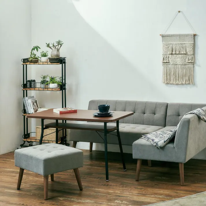 KOEKI 弘益 Mash MASH ミルド 2Pソファ 簡易組立 ソファー 2人掛け 布張り ダイニング ナチュラル おしゃれ カフェ風 一人暮らし MLDLS001MGR【別送品】