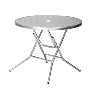 KOEKI 弘益 UTILITY AL-F90RT(AL) アルミフォールディングテーブル φ90×72.5 折畳時サイズ:90×25.5×113.5 完成品 アルミ製 防サビ 屋内外対応 軽量 折りたたみ可能 イベント カフェ テラス ALF90RTAL【別送品】